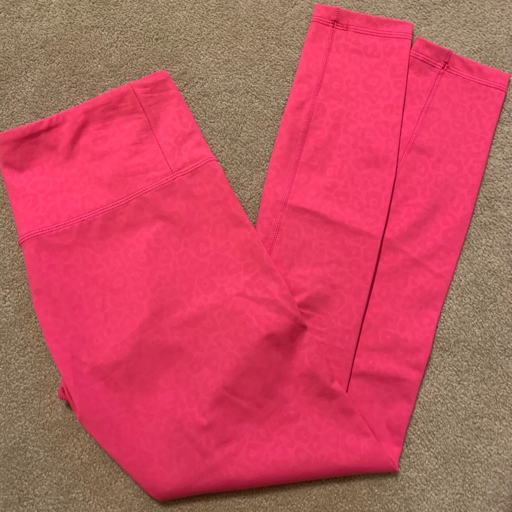 ZYIA Hot Pink Leopard Light n Tight leggings